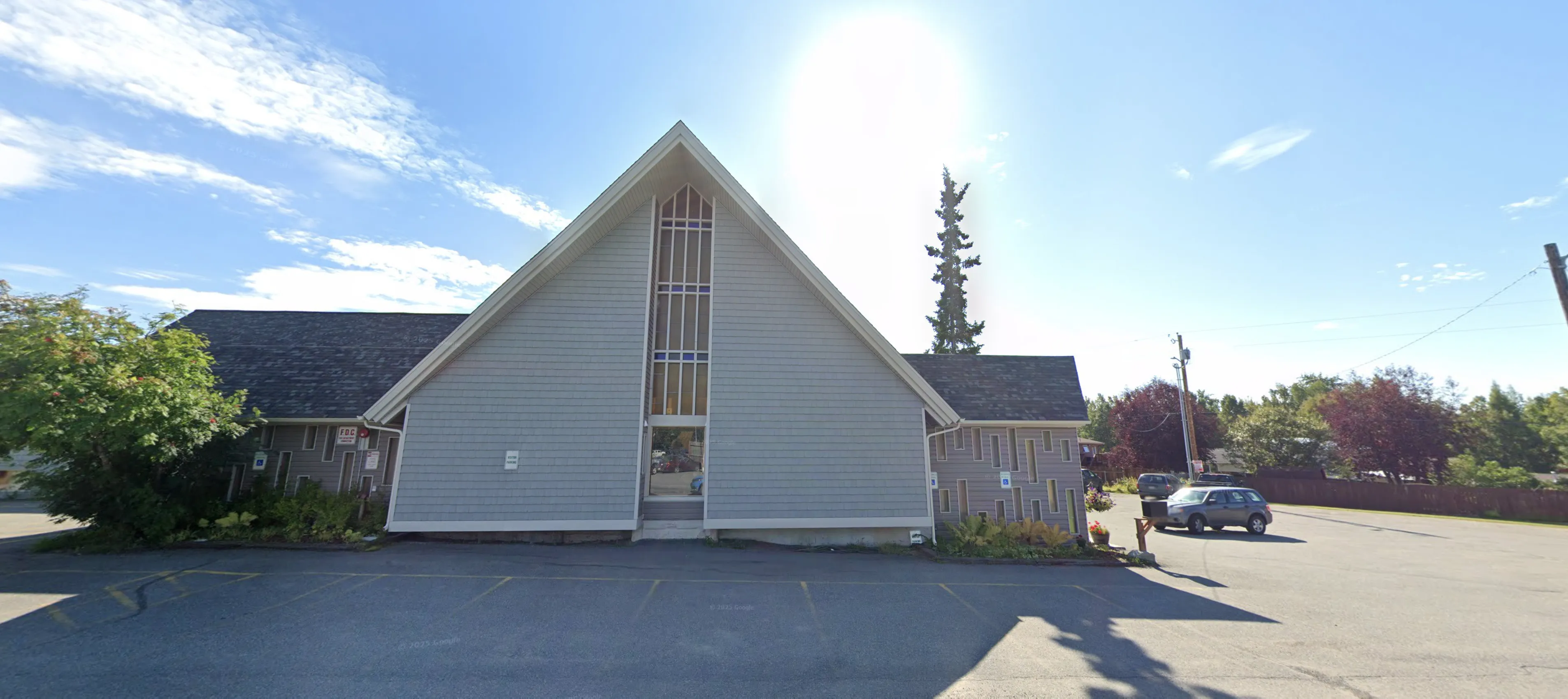 The Redeemer URC church building on Oceanview Drive, Anchorage